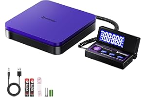UNIWEIGH Digitale paketwaage bis 50kg/0.1oz Präzise,Postwaage mit 5 Einheiten/LCD/Tara/Hold Funktion,Auto-Off,Versandwaage für Pakete Small Business/Mail Scale,Inklusive Batterie & USB Power