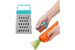 NOPNOG Mini Trancheuse à main 4 côtés 7 × 3,5 cm pour fruits et légumes, plastique ABS et acier inoxydable, gadget de cuisine (Bleu)