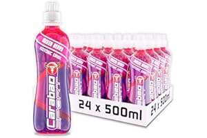 Carabao Sport Energy Drink Mixed Berry, 24 x 500ml Bottles Case, Isotonic, Electrolytes, No Aspartame, B Vitamins B6 B12, Sports Drink, Hydration, Performance, Fruit Flavour, Bulk Crates, Multipack
