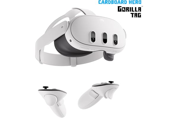 Meta Quest 3 512 Go Le Plus performant des Meta Quest — des expériences de réalité Mixte sans précédent — Pack Cardboard Hero Gorilla Tag — Une exclusivité Amazon