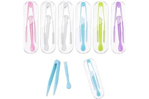 DAAIZIII 6 Stück Kontaktlinsen Einsetzhilfe,Kontaktlinsen Pinzetten,Kontaktlinsen Sauger,Kontaktlinsen Entfernen,Kontaktlinsen Entferner,Pinzette Für Kontaktlinsen,Kontaktlinsen Hilfe Für Reisen Haushalt