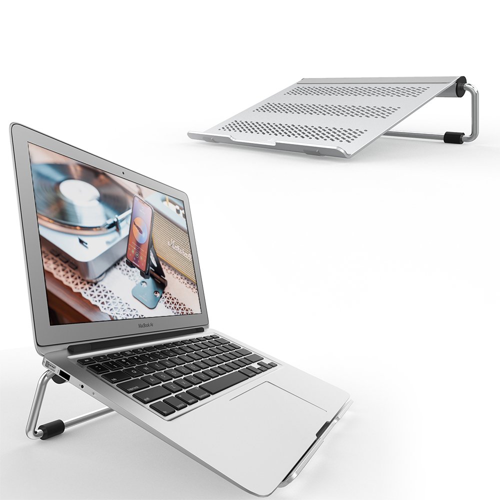 Laptop Stand, Lamicall Portable Laptop Riser Adjustable Foldable Ergonomic Desktop Laptop
