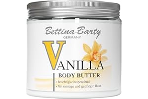 Bettina Barty VANILLA Body Butter 400ml | Feuchtigkeitsspendend | Spürbar glattes, geschmeidiges Hautgefühl | Unverwechselbarer Vanilla Duft | Vegan | 1 x 400ml
