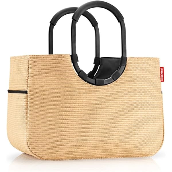 reisenthel Shopper: ruime boodschappentas en elegante handtas in één, van waterafstotend materiaal, Mesh Black, Medium, Hedendaags