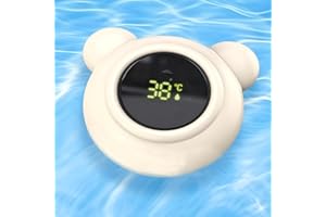 DARLEEYO Floating Baby Bath Thermometer Digital - Waterproof Led Display Baby Esentials for New born, Baby Shower Nursery Products, Bathing Water Temperature Monitor for Kids Children Infant Toddlers Newborns