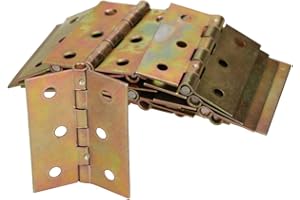 KOTARBAU® 25 x Bisagras de acero inoxidable para muebles, 50 x 40 mm, Bisagra de libro, Conectores, Bisagra plegable de doble hoja, Bisagra multiuso para cajas de madera, Galvanizada, 25 UNIDADES