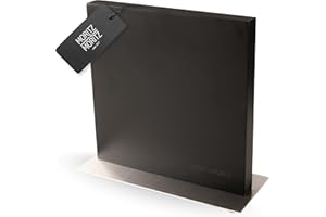 Moritz & Moritz Blocco portacoltelli magnetico nero – Portacoltelli magnetico con forte tenuta – Stabile Portacoltelli per cucina, moderno e salvaspazio – Ceppo portacoltelli senza coltello