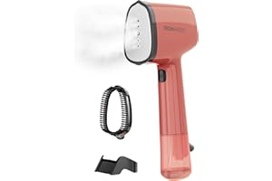 Cecotec Plancha Vertical Suela Cerámica IronHero V-1500 Essential Red, Potencia 1500 W, Vapor continuo 25g/min, Calentamiento rápido, Desinfecta, limpia y cuida tus prendas, Suela revestida cerámica