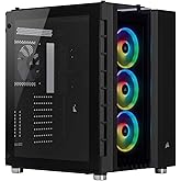 Corsair Crystal Series 680X RGB High Airflow Tempered Glass ATX Smart Gaming Case - Black