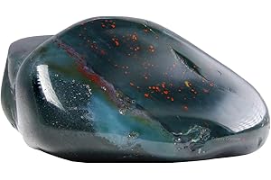 ‎ERLIWAY Blutstein-Heilkristallsteine, 1,25–2,0 Zoll, große Reiki-Heilsteine, natürlich getrommelte, polierte Steine für Energie-Hexerei-Therapie-Meditation