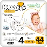 Paddlers Protection Bebek Bezi 4 Numara Maxi (7-14 Kg) 44 Adet &ndash; Jumbo Paket, Maksimum Koruma