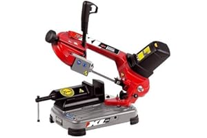 FEMI 784XL - Sierra de cinta para metal (varilla tope regulable, 1200 W, 230 V) color rojo