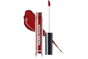 FACES CANADA Liquid Sindoor - Maroon, 2.5 ml Highly Pigmented Rich Color Quick Drying & Long Lasting Velvet Matte Finish Water-Proof Smudge-Proof Crease-Proof Sponge Tip Applicator