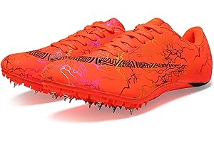 Zelzen Chaussures d'athlétisme pour Hommes et Femmes, Pointes de Course, compétition d'athlétisme pour Enfants, Chaussures d'athlétisme pour garçons, entraînement de Course Longue Distance