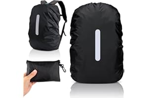 VMUTGA Funda Impermeable para Mochila, 30L-40L Cubre Mochila Lluvia con Banda Reflectante Funda Lluvia Mochilas Escolares Protector Lluvia Mochila Impermeable para Senderismo Camping Turismo Ciclismo