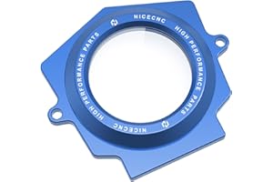 NICECNC Blaue Aluminium-Legierung, komplett transparent, Nockenwellenabdeckung, Compatible with Yamaha Raptor YFM 700 2006–2024, Raptor 700 R 2009–2024, Raptor 700 SE 2009–2024