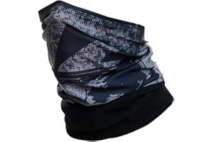 Hilltop Bufanda con Forro Polar Multiusos, Braga de Cuello para Motorista, Bufanda de Tubo, Máscara de Esquí, Bandana, Diseño Actual y en Colores de Moda, Ideal para Hombre y Mujer