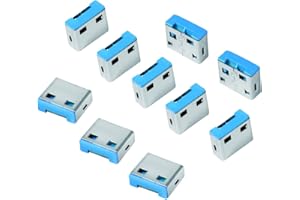 Logilink USB Port bloqueur de Château 10x Schlösser Gris