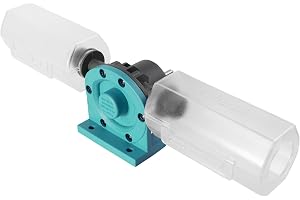 wolfcraft Borrmaskinspump Solid - Självsugande Vattenpump för Borr 1300 l/h | Kompakt pump för råvatten med 3m sughöjd och 15m tryckhöjd. Passar slangar 13-19mm och krankoppling 21mm. 4540000