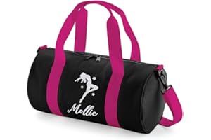 Absolutely Top Girls Personalised Dance Glitter Barrel Bag
