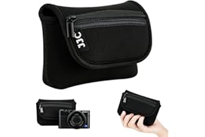 JJC Housse étui pour Appareil Photo Sony RX100 III IV V VA VI VII ZV-1 HX90V HX90 HX60V HX60 / Olympus TG-6 TG-5 Panasonic Lumix DMC TZ80 TZ70 Canon SX620 SX720 SX730 SX740 G7X Mark II Nikon Coolpix W100