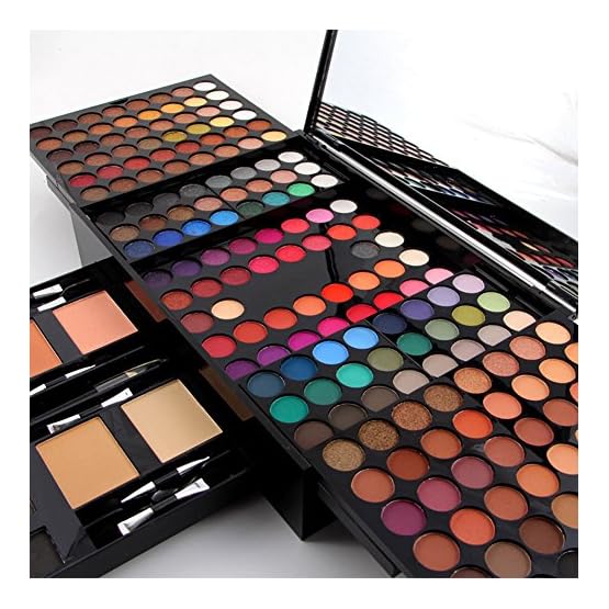Pure Vie® 180 Colores Sombra De Ojos Corrector Rubor y Brillo de Labios Paleta de Maquillaje Cosmética - Perfecto para… - Imagen 4