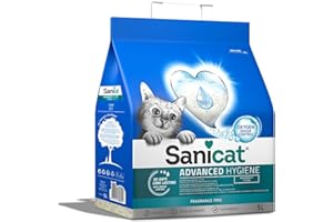 Sanicat - Lettiera per Gatti Advanced Hygiene Senza Profumo | Prodotto di Alta qualità per l'igiene del Tuo Gatto | Non Lascia Polvere | Formato da 5 L