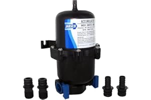 Jabsco 30573-0003 Mini Tanque acumulador, Negro