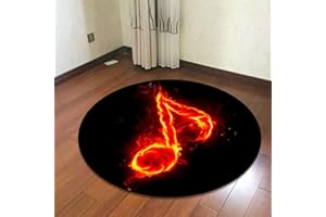 ZXHH Trommel Teppich Runde rutschfeste Trommel Teppiche Drum Rug Schlagzeugteppich Drum-Teppich Schallschutzmatte Trommelteppich Für Bass Drum Snare elektronische Trommel Stoßdämpfer verdickt