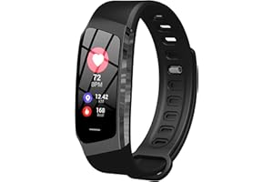 FINDTIME Fitness Trackers with Heart Rate Monitor Blood Pressure Message Notification Smart Watch Sleep Monitor Pedometer Step Counter Watch for Men Women