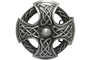 LKMY Hebilla de cinturón con nudo celta irlandés de Keltic irlandés, escocesa, para el día del padre