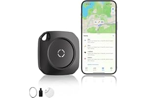 SATISURE Air Tracker Tag Item Finder Compatible with Apple Find My APP (iOS Only), Luggage Tags with Sticky Adhesive, 100dB Alarm Volume, Smart Tag for Bags, Anti-Lost Tag Finder for Travel, Pets, Electronics