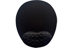 Brila Tappetino per mouse con supporto per il polso, grande tappetino per mouse con morbido cuscino ergonomico in memory foam, tappetino antiscivolo per mouse da gioco per computer portatile