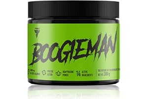 ‎TREC NUTRITION Trec Nutrition - Boogieman Pre-Workout Booster - Intense Energy & Focus with Caffeine | B-Vitamins | Peak Performance, | L-Citrullin Malat | No Sugar Added | Grapefruit - Lime, 300g Jar