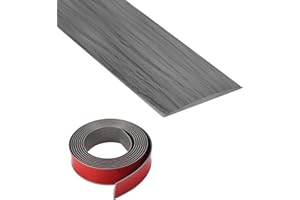 FUNNYTEK Striscia di transizione autoadesiva per pavimenti in vinile, striscia di transizione per soglia di pavimenti in laminato, striscia di transizione per porte in PVC, barre per soglia di giunzione di