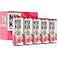 Nix & Kix Natural Raspberry & Rhubarb Sparkling Water, Low Calorie & Vegan Friendly, 250 ml (Pack of 24)
