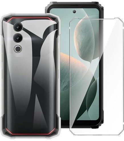 Coque Doogee Blade 20 Avec Verre Trempé - Protection Silicone TPU Souple Et écran 9H, Couleur Noir - 11