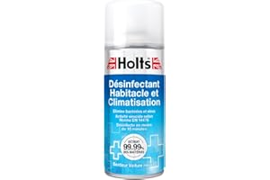 Holts Purificateur d’Air Habitacle et Climatisation – Spray Voiture Neuve – Diffuseur Automatique pour Système d’Aération – Déodorant Voiture – Aérosol 150ml, Aucune.