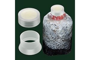 Biomed Solutions Lot de 15 bouchons et anneau pour culture de champignons comestibles en coton 32 mm