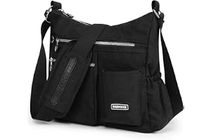 Aucuu Canvas messengerväskor, crossbody-väska för kvinnor män, axelväska med flera fickor, stor vattentät handväska, multifunktionell axelremsväska med justerbar axelrem, för shopping, vandring