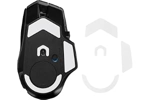 kwmobile Mussula kompatibel med Logitech G502 X Plus – självhäftande ersättningsmusfot i mjukt gummi –