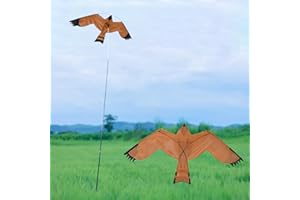 GENERIC Bird Scarer Kite With Pole, Flying Eagle Kites, Hawk Kite To Scare Birds, Bird Repeller Kites, Crops Farm Protector, For Garden Backyard Lawn Field