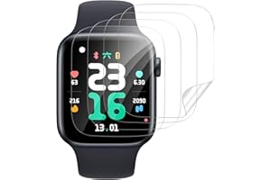 CARANTEE 4 Stück für Panzerglas für Apple Watch Series 4/5/6/se 40mm Schutzfolie, Weich TPU HD Klar Panzer Schutz Glas für Apple Watch SE 40mm Folie, Displayschutzfolie für Apple Watch 6 40mm Schutzglas