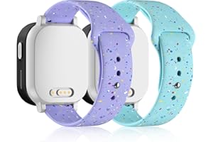 Hexasider 2 Stück Kinder Armband Kompatibel mit Xplora X6 Play/Gen 2/Xplora X6 Pro/Anio 5/Anio 6, 20mm Silikon Kids Smartwatch Ersatzband Armbänder Zubehör für Mädchen Jungen