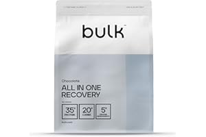 Bulk Bebida “Todo en Uno” Completa, Batido de proteínas con creatina, Péptidos de glutamina, Leucina, Maltodextrina, Chocolate, 2.5kg, 41 Dosis