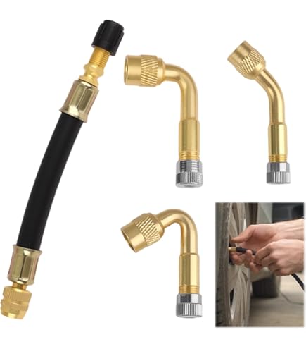 Extension De Valve De Pneu, En Laiton Pour Tige De Valve De Pneu De Voiture - Alésage Droit (140 Mm