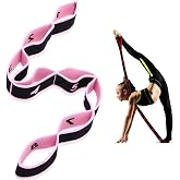 Aputue Yoga Germe Bandı, 8 Halkalı Esneme Bandı, D&ouml;ng&uuml;l&uuml; Yoga Germe Bandı, Elastik Yoga Bacak Germe Bandı, Fizik Tedavi, Pila
