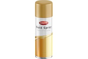 CEPEWA Dekospray zum Basteln 111ml | Spraydose gold | Weihnachten Glitzerspray Glanzspray (1 x Spraydose gold)