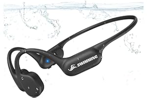 Guudsoud Swimming Headphones, Bone Conduction Headphones, IP68 Waterproof Underwater Wireless Bluetooth 5.4 with MP3 Player 32GB Memory,Open Ear Sport Earphones for Swimming,Surf,Running,Cycling