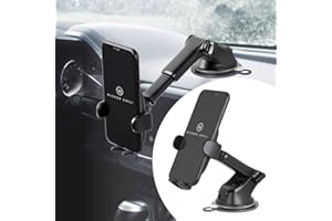 Wicked Chili Samochodowy uchwyt na telefon komórkowy 2 w 1 do iPhone 16, 15, 14, 13 (Pro, Max, Plus, Mini), Samsung Galaxy, A, Pixel, XIAOMI Redmi, uniwersalny uchwyt samochodowy z przyssawką/deską